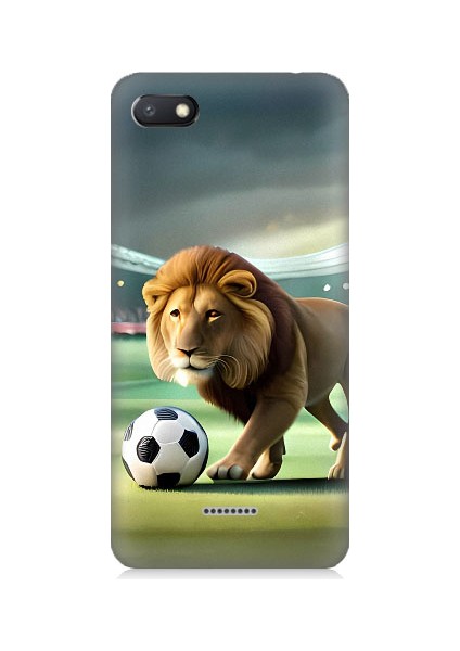 Xiaomi Redmi 6A Uyumlu Gol Atan Aslan Desenli Silikon Kılıf