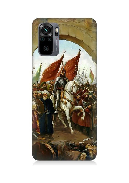 Xiaomi Redmi Note 10 Uyumlu Fatih Sultan Mehmet Istanbul Desenli Silikon Kılıf