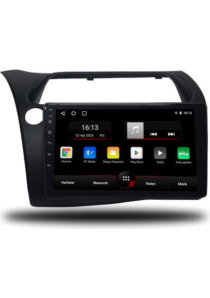 Honda Civic Hb Euro Android Carplay Multimedya 2007-2012 6GB Ram + 128GB Hafıza
