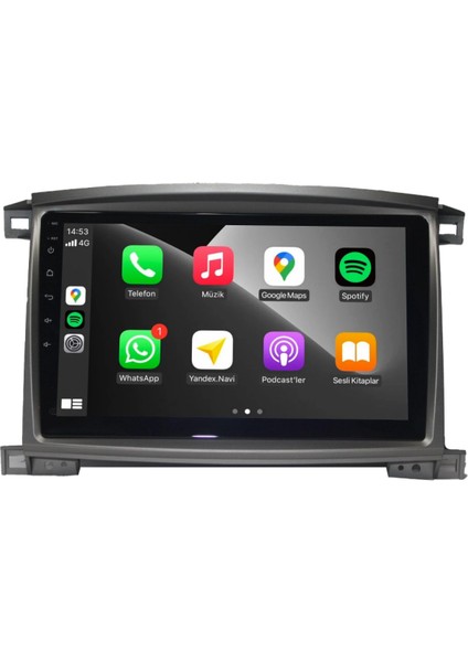 Toyota Land Cruiser Android Carplay Multimedya 2013-2007 6GB Ram + 128GB Hafıza