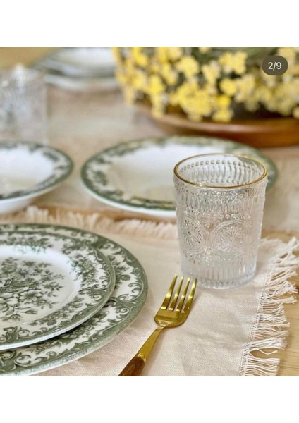 Kosova Rosabella Green 24 Parça Yemek Takımı fiyatları