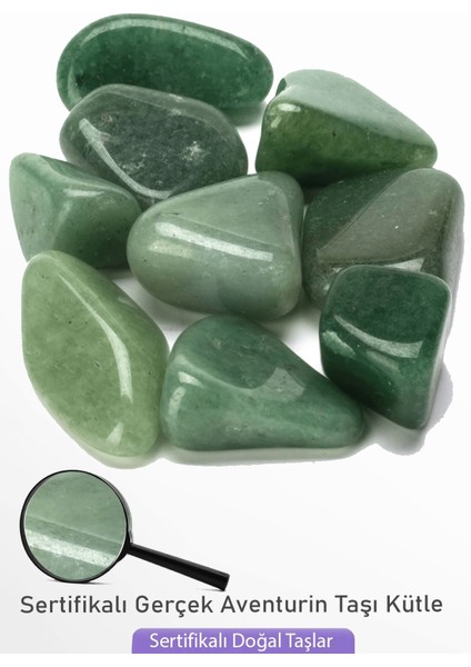 Sertifikalı Aventurin Taşı Taş Kütle Parça