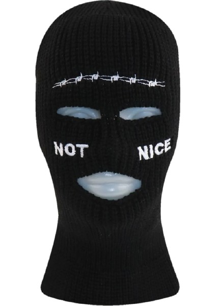 Balaclava  Dikenli Tel Not Nice Kar Maskesi