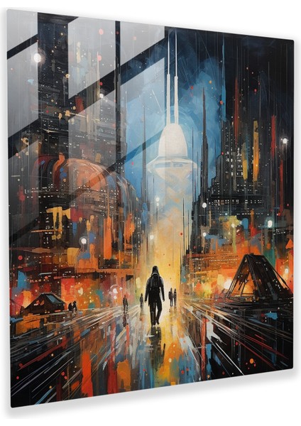 Urban Fusion Glass Wall Art, 30X30