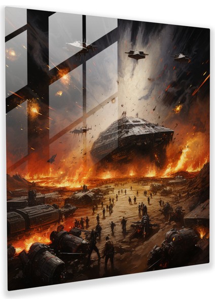 Epic Star Wars Oil Glass Print, 50X50