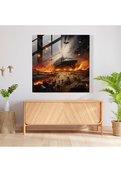 Epic Star Wars Oil Glass Print, 50X50 fiyatları