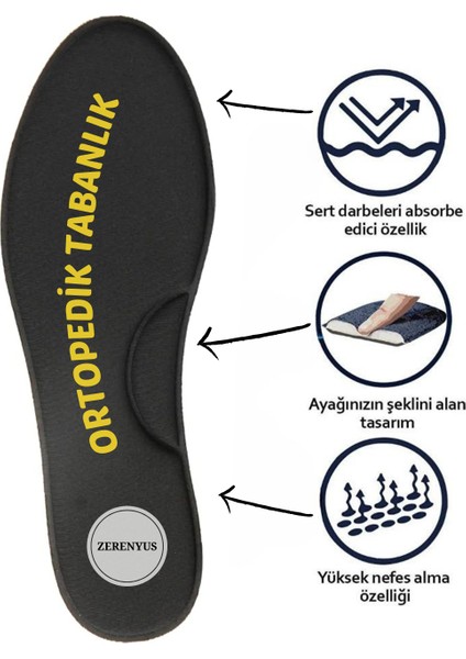 Memory Foam Yumuşak Ayakkabı Ortopedik Tabanlık - Akıllı Hafızalı