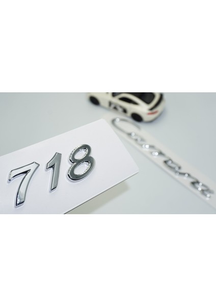 Porsche 718 Carrera Bagaj 3m 3D Abs Yazı Logo Amblem Seti