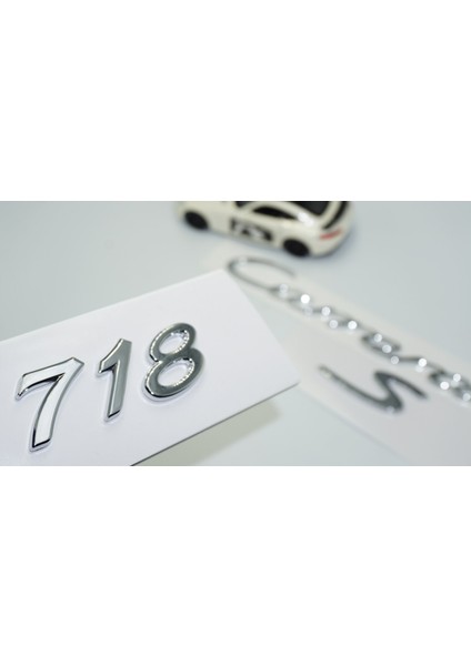Porsche 718 Carrera S Bagaj 3m 3D Abs Yazı Logo Amblem Seti
