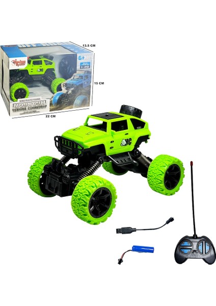 Uzaktan Kumandalı Full Fonksiyon Şarjlı Büyük Teker Off Road Jeep