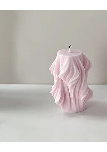 Dekoratif Dalgalı Mum Kalıbı - Dalgalı Vegan Mum Silikon Kalıp Küçük Boy fiyatları