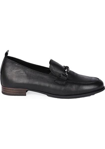 D24YA-3470 Kadın Deri Loafer Ayakkabı