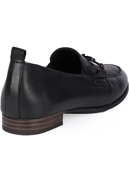 D24YA-3470 Kadın Deri Loafer Ayakkabı