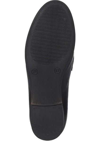 D24YA-3470 Kadın Deri Loafer Ayakkabı