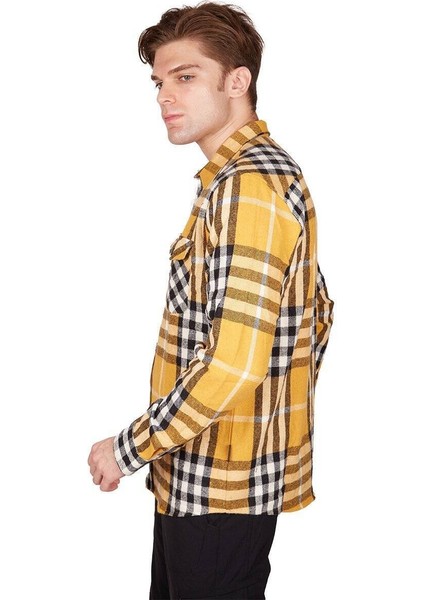 Felder Erkek Ekose Outdoor Gömlek Sarı-Siyah fiyatları