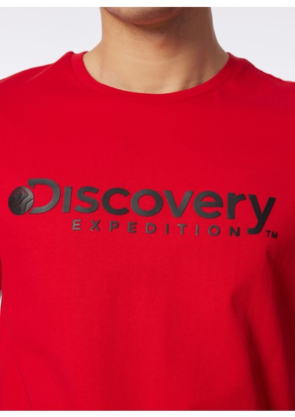 Kırmızı Erkek Bisiklet Yaka T-Shirt D4SM-TST3290 fırsatları