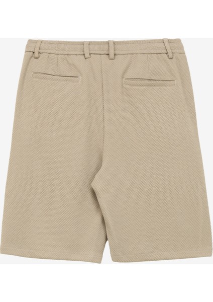Bağlamalı Bel Basic Bej Erkek Bermuda Şort F4SM-SHT-0757 fiyatları