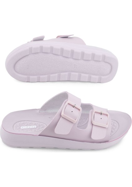 Yazlık Kadın Rahat Taban Suni Deri Çift Toka Ayarlanabilir Günlük Terlik indirimleri