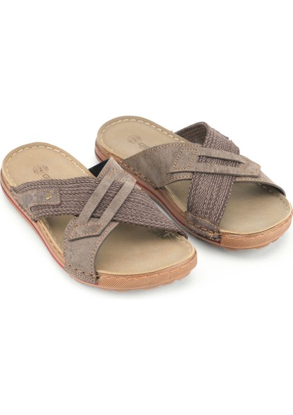 Yazlık Erkek Suni Deri Günlük Terlik modelleri