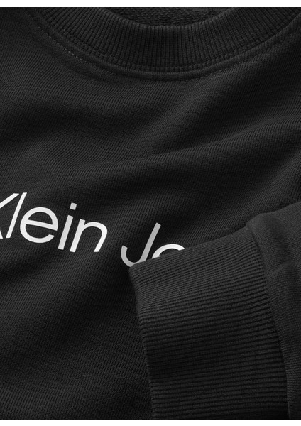 Düz Erkek Çocuk Siyah Sweatshırt Inst. Logo Regular Cn fiyatları