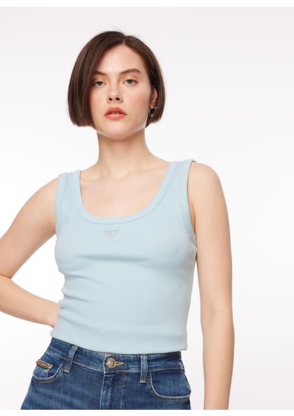 Polo Yaka Buz Mavisi Kadın Büstiyer W3YP68KA0H1-G79I modelleri
