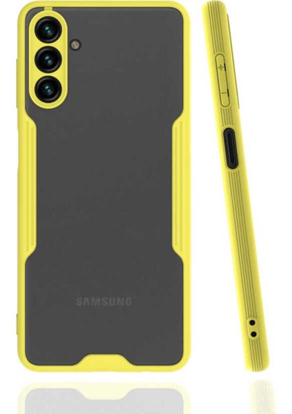 Samsung Galaxy A04S Kılıf Parfe Korumalı Ince Çerçeveli Silikon Koyu