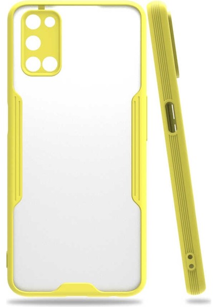 Oppo A92 Kılıf Parfe Kamera Korumalı Çerçeveli Silikon