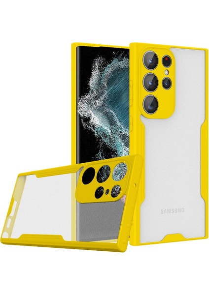 Samsung Galaxy S23 Ultra Kılıf Parfe Korumalı Ince Çerçeveli Silikon