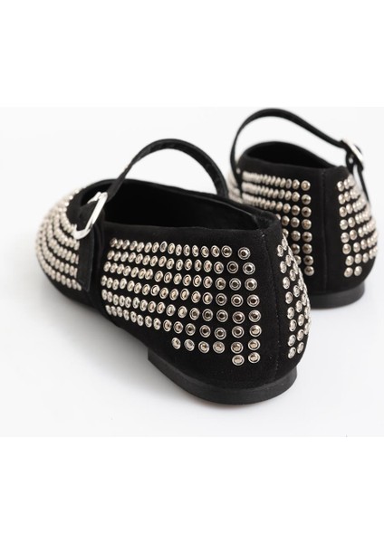 Siyah Mini Taşlı Babet 23437 modelleri