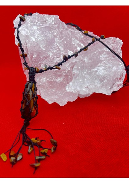 Sertifikalı Kaplan Gözü Doğal Taş Kolye El Yapımı Handmade Aaa Kalite