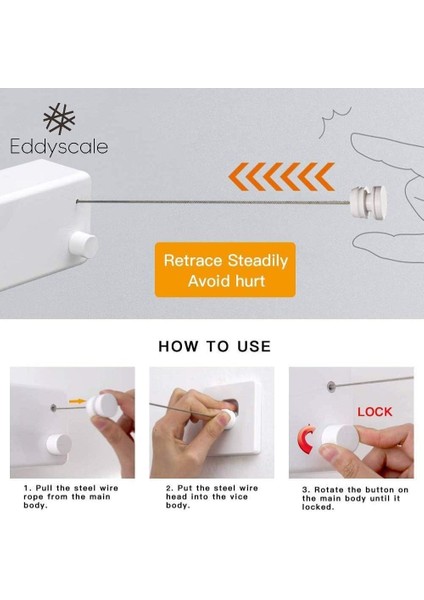 Iç Mekan Dış Mekan Duvara Monte Ağır Hizmet Tipi Teleskopik Çamaşır Kurutma Çamaşır Hattı Kurutma Rafı Giysileri (Yurt Dışından) modelleri