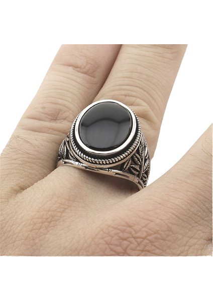 Erkek Yüzük Gümüş 925 Yaprak Motifli modelleri