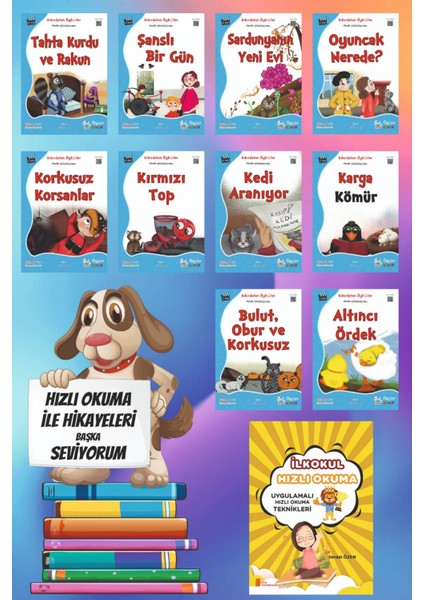 1.sınıf Kıkırdatan Öyküler (10 Kitap)+Hızlı Okuma