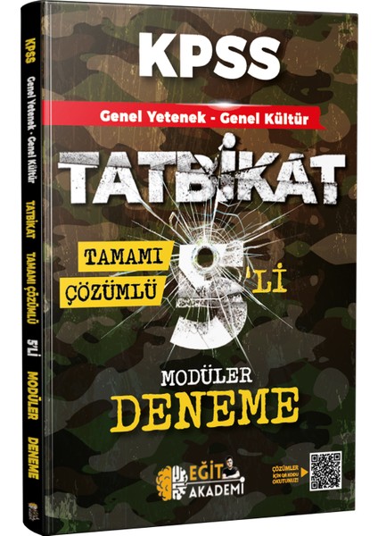 KPSS Genel Yetenek Genel Kültür Tatbikat Tamamı Çözümlü 5'li Modüler Deneme