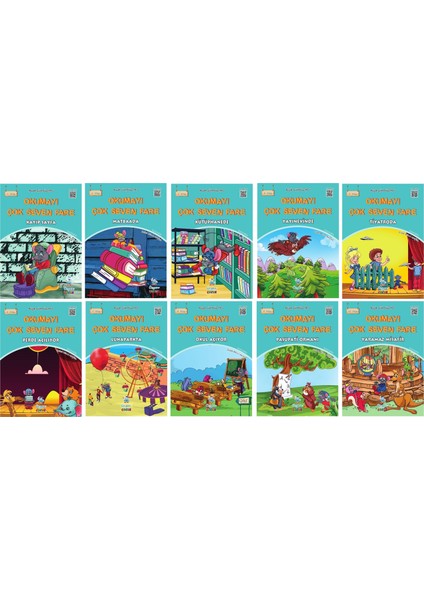 2 ve 3.sınıflar Için Okumayı Çok Seven Fare (10 Kitap)+Hızlı Okuma
