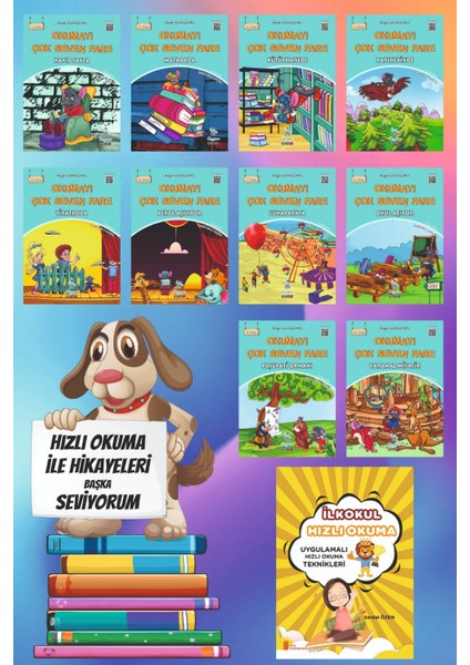 2 ve 3.sınıflar Için Okumayı Çok Seven Fare (10 Kitap)+Hızlı Okuma