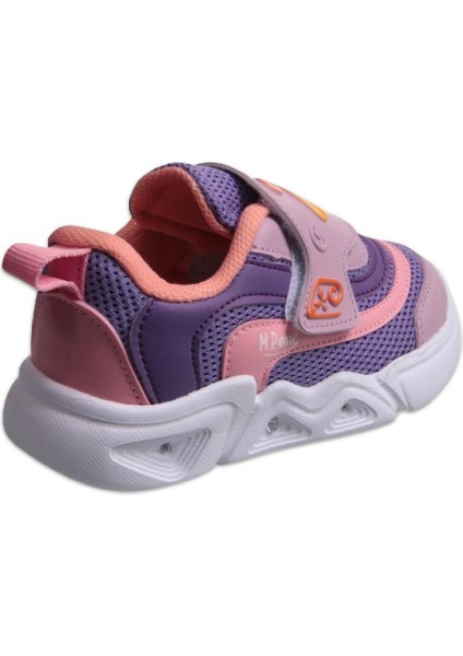 M.P One Glowstep Bebek Velcro Lila Sneaker