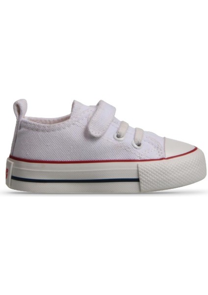 M.P One Mp One Ecoflex Kids Bebek Velcro Beyaz Sneaker