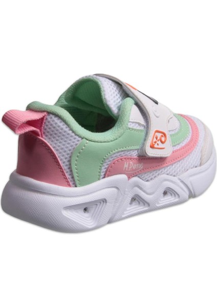 M.P One Glowstep Bebek Velcro Beyaz-Yeşil Sneaker