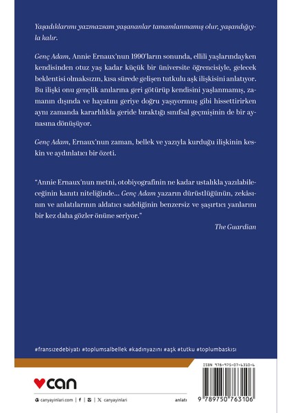 Genç Adam – Annie Ernaux