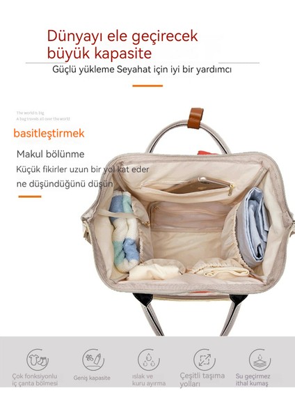 Fuding Selectio Annenin Sırt Çantası Anne ve Bebek Çantası Annenin Gezi Bebek Bezi Çantası (Yurt Dışından) indirimleri
