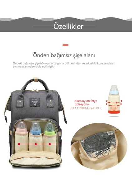 Bebek Malzemeleri Için Fuding Seçimi Anne Büyük Kapasiteli Sırt Çantası Anne Çantası (Yurt Dışından) fırsatları
