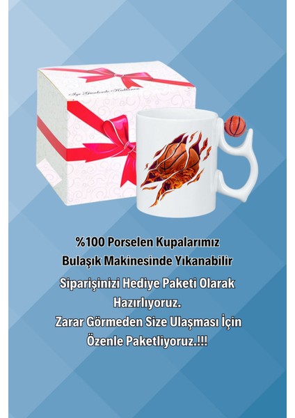 Basketboll Toplu Basket Sever Kupa Bardak Çay Kahve Fincanı-6