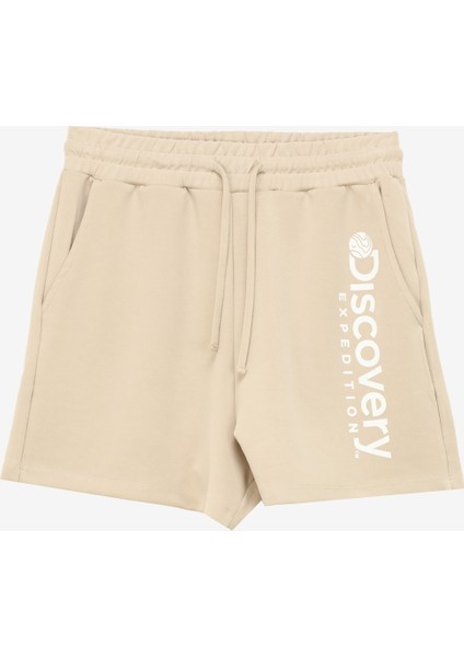 Standart Bej Kadın Sweat Şort D4SL-SHT3023