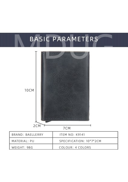 Erkek Anti-Manyetik Alüminyum Kasa Kartlık Avrupa ve Amerika Kartlık Manyetik Tokalı Kartlık (Yurt Dışından) modelleri