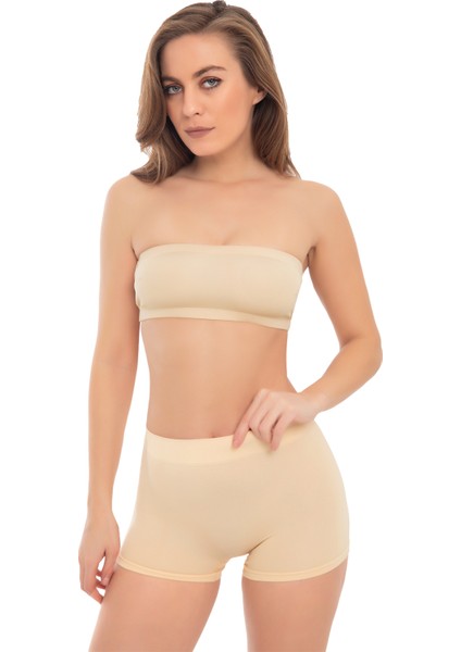 Cottonhill Premium - Kadın Ten Ultra-Rahat Seamless Boxer modelleri