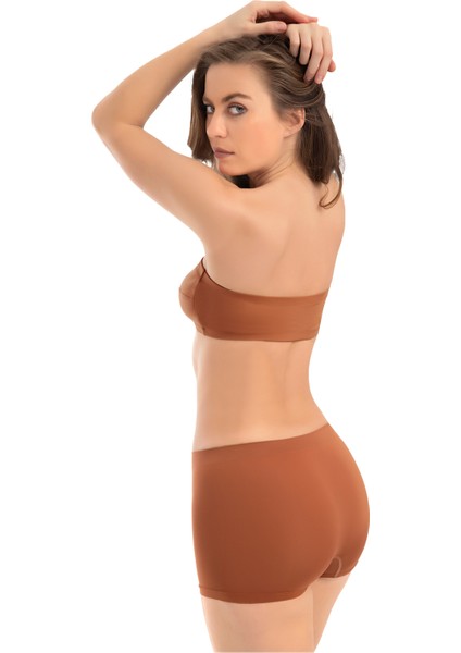 Premium - Kadın Kahverengi Ultra-Rahat Seamless Boxer fiyatları