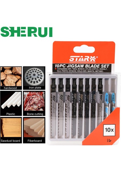 Acks Yüksek Li Hcs Hss Taşlanmış Dişler Düz Kesim T-Şank Jig Testere Bıçağı Ahşap Için (Yurt Dışından)