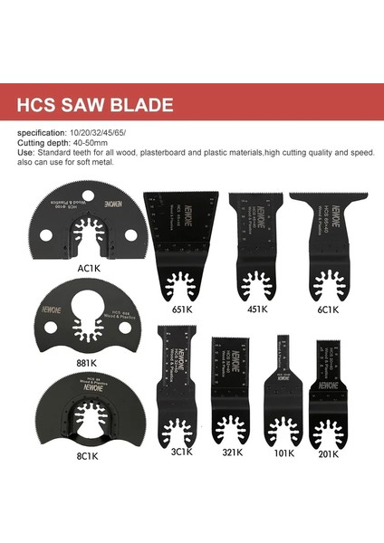 Yeşil Stil 1 Bilgisayar Newone Hızlı Açılan Hcs Standart Salınımlı Testere Bıçağı Çok Fonksiyonlu Aletler Için Yenileyici Testere Bıçakları Kesim Woodsoft Metal (Yurt Dışından)