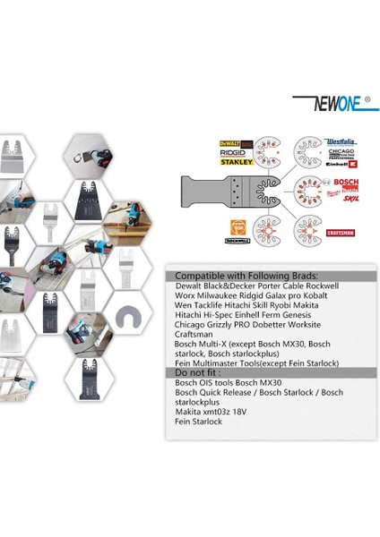 Gümüş Tarzı 1 Bilgisayar Newone Hızlı Açılan Hcs Standart Salınımlı Testere Bıçağı Çok Fonksiyonlu Aletler Için Yenileyici Testere Bıçakları Kesim Woodsoft Metal (Yurt Dışından) fiyatları